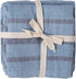 Creative Co-Op 18" Square Cotton Woven Overdyed Blue Stripes (Set of 4) Napkins, Aqua...
