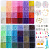 YITOHOP 18800+ pcs 3mm 8/0 48 Colors Glass Seed Beads,Waist Beads Kit,Small Jewelry Making Kits for Girl Age 6 to 9 Year Old Gift DIY Bracelet Nec...