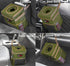 EPAuto Waterproof Car Trash Can with Lid and Storage Pockets, 2.5 Gallon Leakproof, Green...