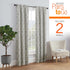 PAIRS TO GO Brockwell Decorative Window Treatment Rod Pocket Curtains for Living Room, Double Panel, 28" x 84", Charcoal...