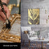 U.S. Art Supply Metallic Foil Schabin Gilding Gold Leaf Flakes - Imitation Gold in 10 Gram Bottle - Gild Picture Frames, Paintings, Furniture, Dec...