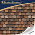 3 Sheets Self-Adhesive Roof Tiles and Shingles for Dollhouses Scale 1:12 (Roof Shingles Brown)...