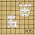 Set of 2 French Bulldog cookie cutters (Designs: Body & Face), 2 pieces - Bakerlogy...