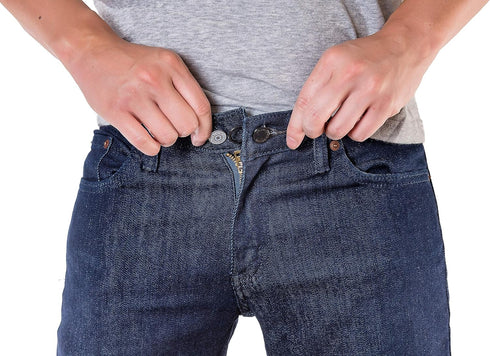 Flexible Button Pant Extenders (6-Pack) - Pant Waist Extenders for Men, Women - Comfortable Pant, Jeans Extenders - Discreet Waistband Stretcher -...
