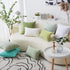 Home Brilliant Euro Sham Super Soft Striped Corduroy Velvet Decorative Throw Pillow Cushion Cover for Baby Couch Bench Sofa Spring Decor, 26x26 in...
