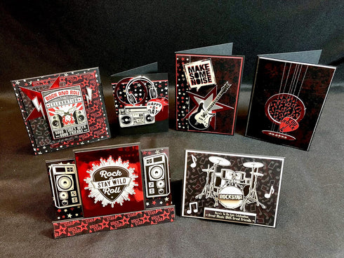 Reminisce Rockstar Scrapbook Collection Kit Paper Crafts, Multi Color Palette...