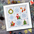 Povitrulya Counted Cross Stitch Kit 'Merry Christmas' - Easy-to-do Embroidery Sampler Set for The Christmas and New Year Holidays, Encouragement, ...