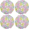 Easte Egg Placemat 14" Set of 4 Cutwork Embroidered Spring Flowery Floral Eggs Dresser Scarf for Home Kitchen Dining Spring Holiday Tabletop Decor...