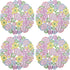 Easte Egg Placemat 14" Set of 4 Cutwork Embroidered Spring Flowery Floral Eggs Dresser Scarf for Home Kitchen Dining Spring Holiday Tabletop Decor...
