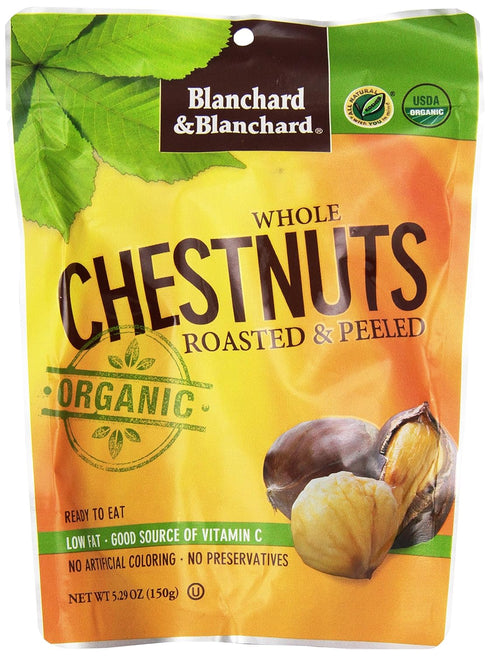 Blanchard & Blanchard Whole Chestnuts, Roasted & Peeled, 5.2 oz...