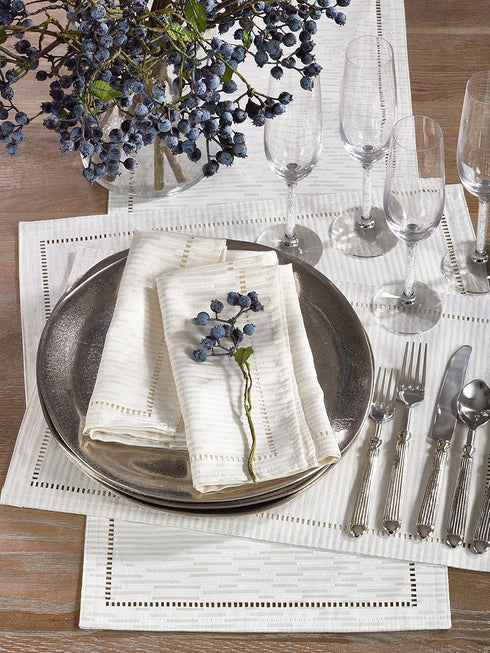 SARO LIFESTYLE Hemstitched Design Table Décor...