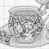 Dimensions Birdie Teacup Counted Cross Stitch Kit for Beginners, 6" Diameter, Multicolor 5 Piece...