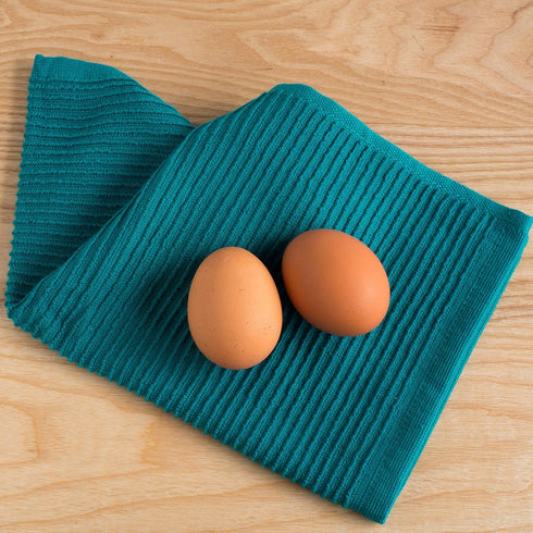 Now Designs Ripple Kitchen Dishcloth, Set of 4, Peacock Green...