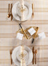 DII Holiday Dining Table & Kitchen Décor Metallic Fabric, Christmas Tablecloth, 60x84, Gold & Cream Plaid...