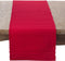 SAROLIFESTYLE Classic Ribbed Texture Design Cotton Table Runner, 12" x 72", Red...