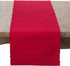 SAROLIFESTYLE Classic Ribbed Texture Design Cotton Table Runner, 12" x 72", Red...