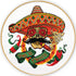 Povitrulya Counted Cross Stitch Kit for Adults “Viva la Mexico” - Day of The Dead, Día de los Muertos, Halloween, Mexican, Latino Hand Embroidery ...