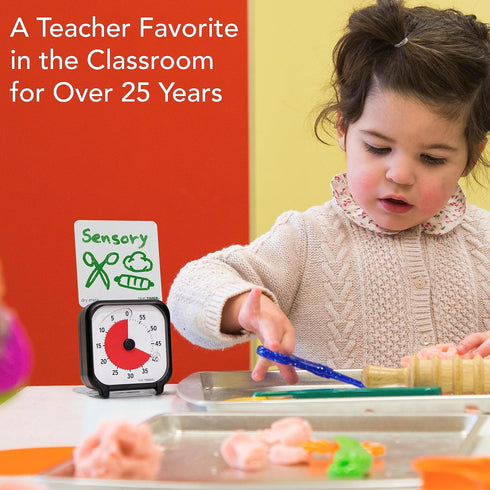 Time Timer 3 inch Visual Timer — 60 Minute Kids Desk Countdown Clock with Dry Erase Activity Card and Desktop App Access — for Kids Classroom, Hom...