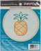 Dimensions 'Pineapple' Short N' Sweet Mini Embroidery Kit for Beginners, 4''...