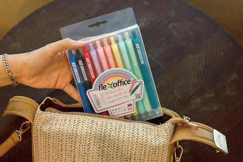 Pastel Ballpoint Pens Colored Ink Retractable - Medium Point 0.7mm Comfortable Grip - Quick Drying, Smearing and Smudging Proof - Smooth Writing...