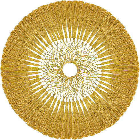 Mandala Crafts Metallic Gold Bookmark Tassels - 100 Silky Craft Tassels for DIY Crafts, Jewelry Making, Decoration...
