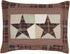VHC Brands Abilene Star Standard Sham 21x27 Country Patchwork Design, Burgundy...