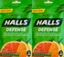 Halls Defense Vitamin C Assorted Citrus Cough Drops, 30-Count (2 Pack) (2 Pack)...