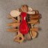 Now Designs Curved Stoneware Spoon Rest Red, 3.5x7.75 in...