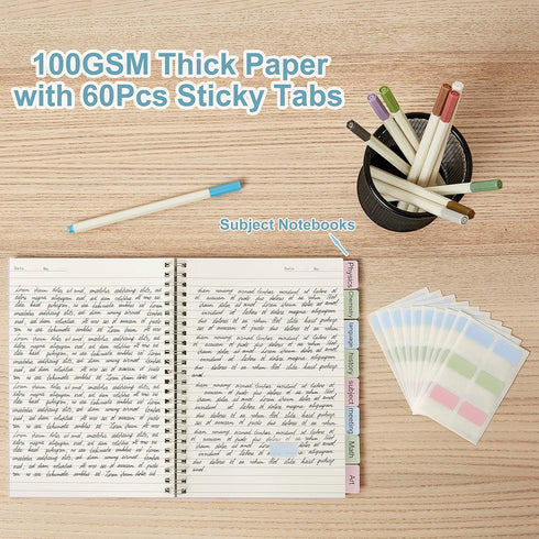 3 Pack Small Notebook, A6 Spiral Notebooks College Ruled 4.3" x 5.7", 100GSM 7mm College Ruled, 80 Sheets/160 Pages, Small Ruled Notebooks for Sch...