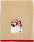 Avanti Linens - Bath Towel, Soft & Absorbent, Embroidered, Christmas Decorations (Snowmen Gathering Collection)...