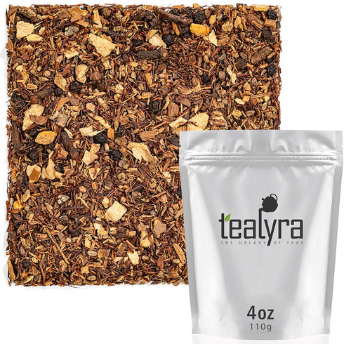 Tealyra - Rooibos - Red Burner Chai - Ginger - Anise - Cinnamon - Red Bush Tea - Spicy Herbal Loose Leaf Tea - Antioxidants Rich - Caffeine-Free -...
