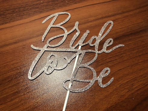 Rose Gold Bride To Be Cake Topper Bridal Wedding Shower Cake Topper for Wedding Shower Bachelorette Party Cake Decorations (Double-sided Glitter)...