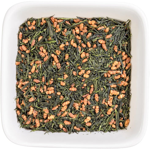 Tealyra - Imperial Gyokuro Genmaicha - Japanese Loose Leaf Tea - Gen Mai Cha Green Tea with Brown Roasted Rice - Caffeine Level Low - 100g (3.5-ou...