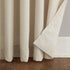 No. 918 Amalfi Linen Blend Textured Semi-Sheer Rod Pocket Curtain Panel, 54" x 84", Ivory...