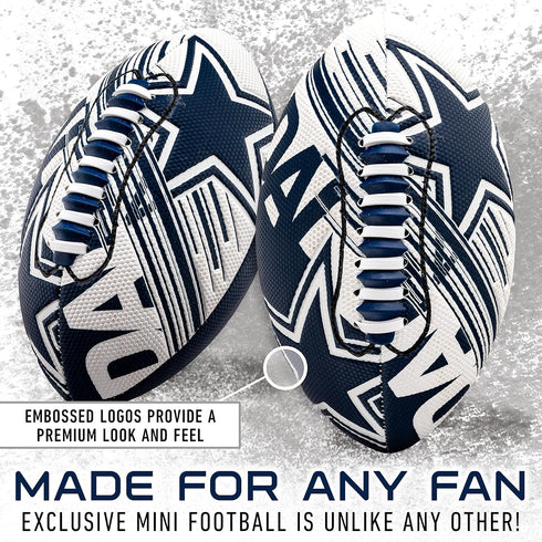 Franklin Sports NFL Team Footballs - Youth Mini Footballs for All NFL Teams - Kids Junior 8.5" Football + Air Pump Sets - Official NFL Licensed Fo...