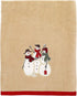 Avanti Linens - Bath Towel, Soft & Absorbent, Embroidered, Christmas Decorations (Snowmen Gathering Collection)...