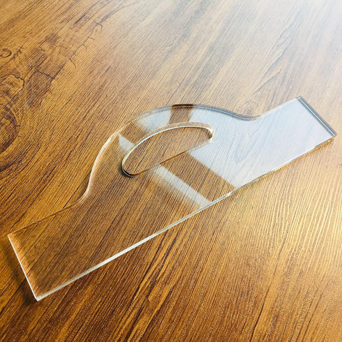 Charcuterie Board Handle Template, Clear Acrylic Template, Woodworking Router Template, Eighth Sunrise...