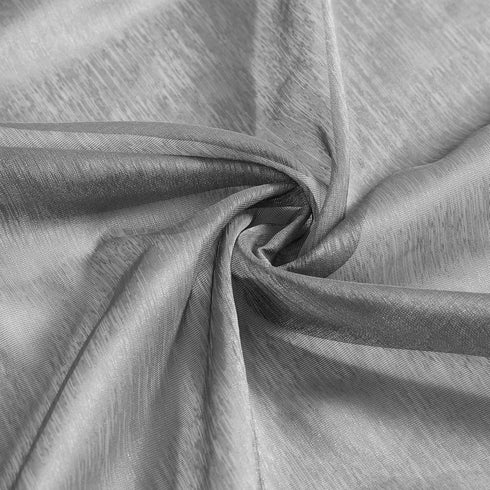 HLC.ME 2 Piece Semi Sheer Voile Light Filtering Window Curtain Grommet Panels for Bedroom, Living Room & Dining Room - Charcoal Grey - 54 W x 72 i...