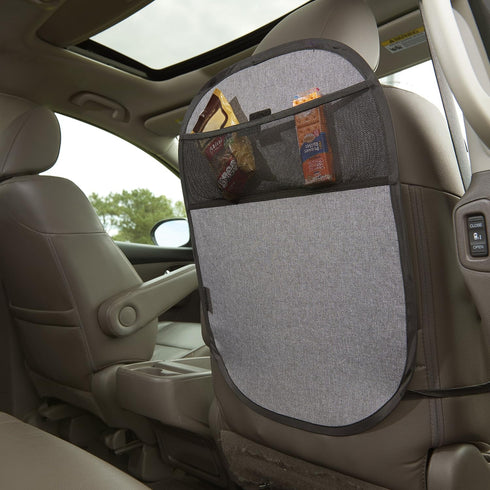 Evenflo Car Seat Kick Mat with Storage Pocket (Black)...