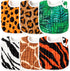 Zainpe 6Pcs Snap Muslin Cotton Bibs for Baby Leopard Tiger Stripe Zebra Pattern Bib Adjustable Feeding Bib Machine Washable Unisex Burp cloth with...