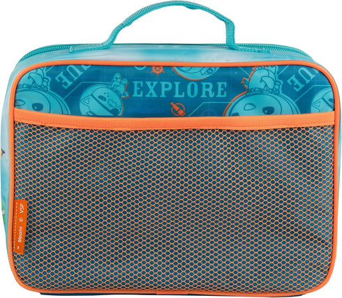 OCTONAUTS Insulated Lunch Sleeve - Reusable School Lunch Box for Kids - Heavy Duty Tote Bag w Mesh Pocket for Holding Snacks & More- Fits Containe...
