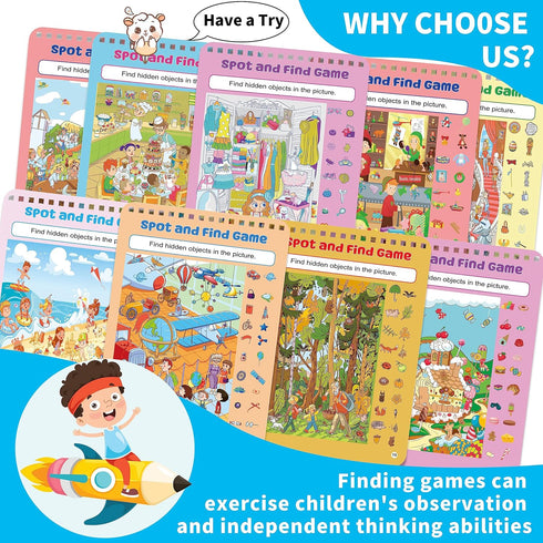 2 Pack Reusable Activity Game for Kids Ages 4-8, 8-12,Travel Games Include 56 Different Game,1-2 Players,Toy & Learning Tool for Road Trip Airplan...
