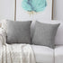Kevin Textile Decorative Throw Pillow Covers Star Modern Farmhouse Pillowcases Indoor Outdoor, Set of 2, 20 x 20 inches (50x50cm), Grey...