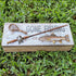 Tumbler Home Gone Fishing Wood Box - Rustic Wood Keepsake Box Holds Coins, Keys and Wallet - Father's Day Gift, Birthday or Christmas Gifts for Fi...
