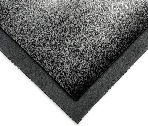 Real Genuine Black Calf Hide Leather: Thick Leather Cow Hide Black Leather Sheets for Crafting (Black, 8x10In/ 20x25cm)...