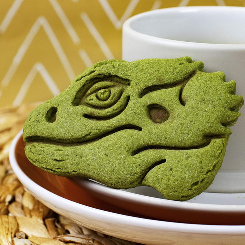 Set of 2 Pogona Bearded Dragon cookie cutters (Designs: Body and Face), 2 pieces - Bakerlogy...