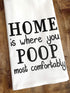 Handmade Funny Bathroom Towel - 100% Cotton Funny Flour Sack Hand Towel for Bath - 28x28 Inch Perfect for Hostess Housewarming Christmas Mother’s ...
