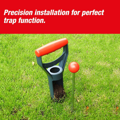 Install Kit for Mole and Gopher Traps SuperCat. 25 cm Tunnel-locating Probe + Serrated-Edge Cutter for 6 cm Dia. Hole. European Design, Easy to Us...
