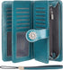 Lavemi Womens Large Capacity Genuine Leather RFID Blocking Wallets Wristlet Clutch Card Holder...