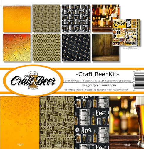 Reminisce CRB-200 Craft Beer Scrapbook Collection Kit...